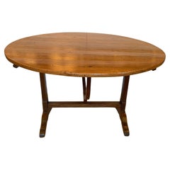 Wonderful French Antique Round Wine Tasting Dining Table