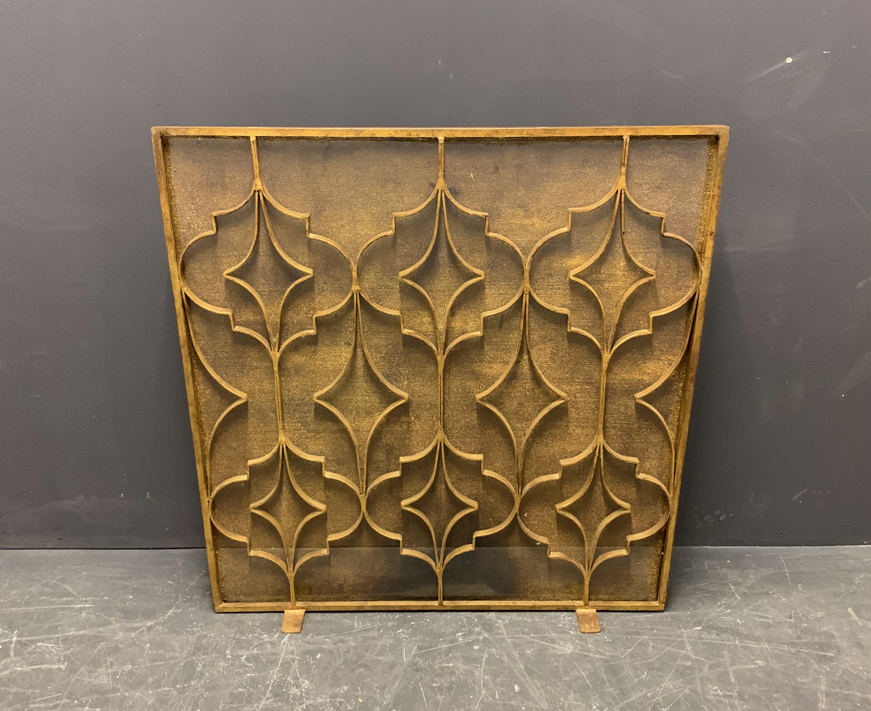 Early 20th Century Wonderful French Art Deco Fire Screen