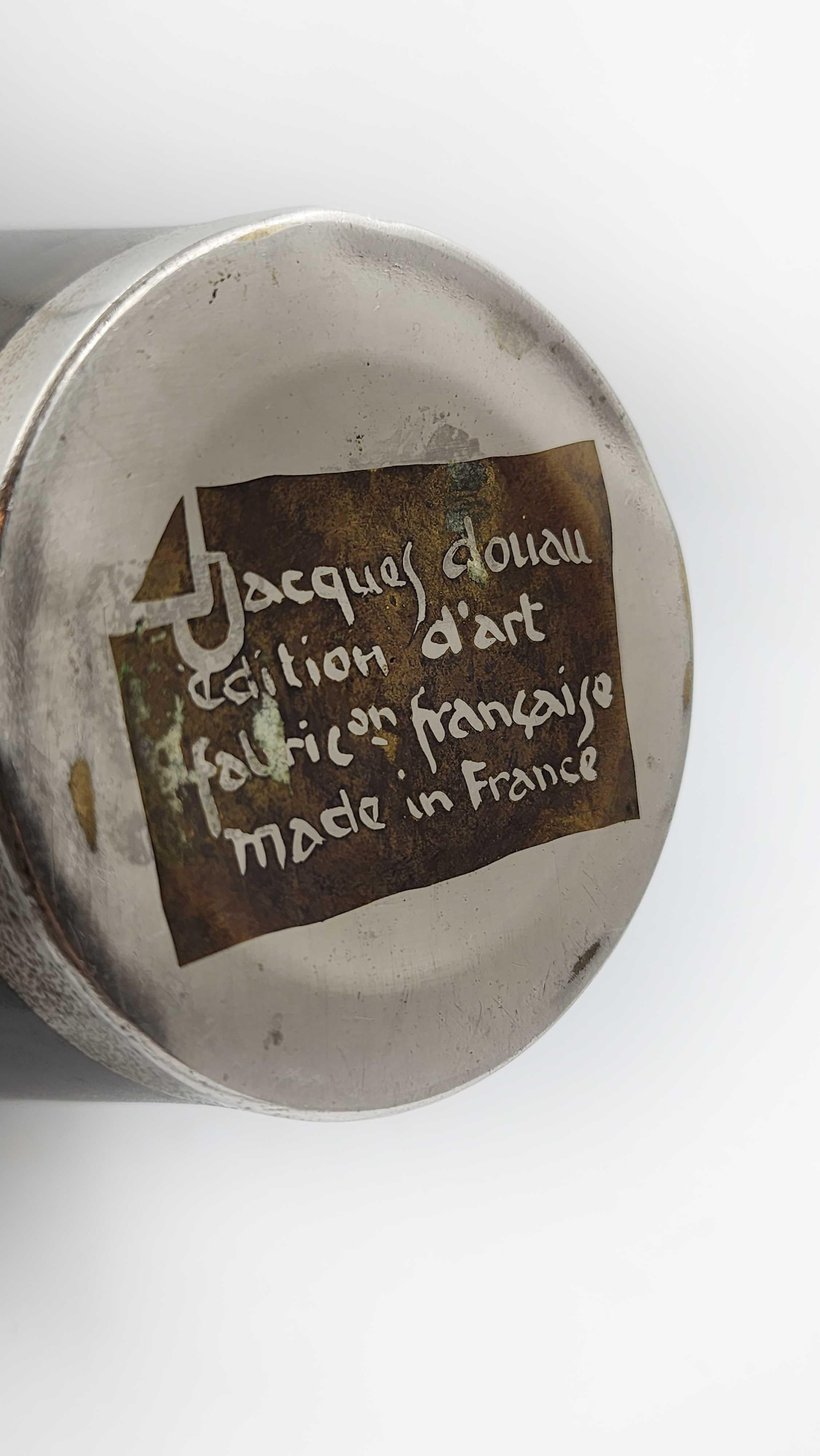 Francese Meraviglioso vaso francese Art Deco Jacques Douau Editions D'Art Firmato George in vendita