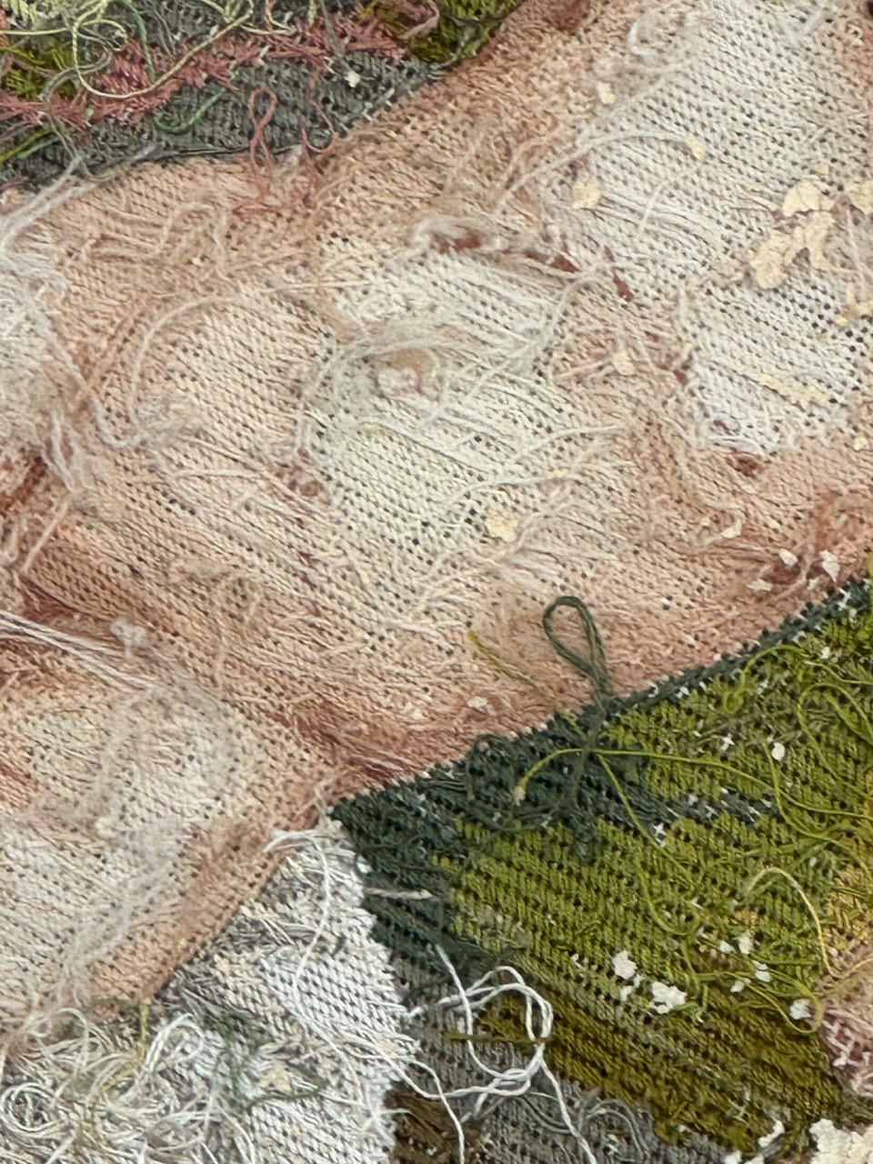 Maravilloso Tapiz francés de punto de aguja estilo Aubusson 