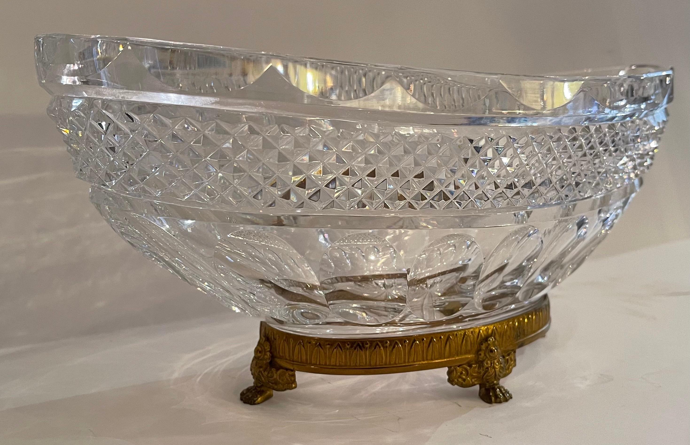crystal oval bowl
