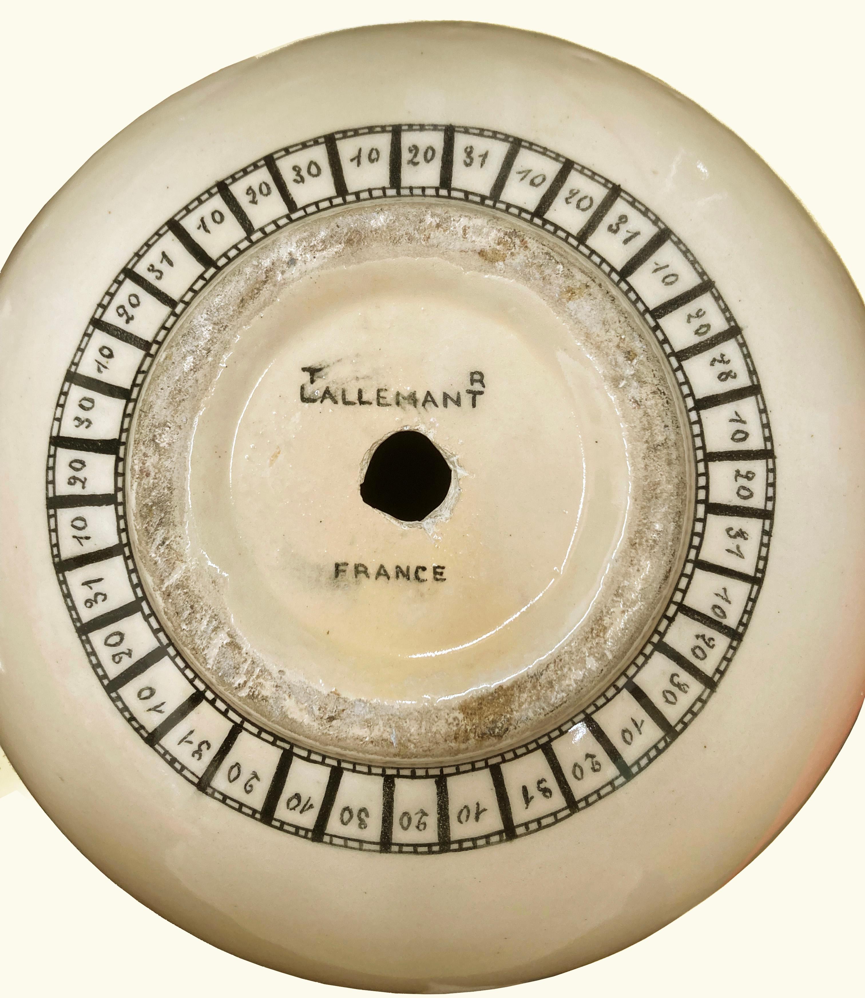 Meravigliosa lampada Zodiac in ceramica francese di Robert Lallemant in vendita 10