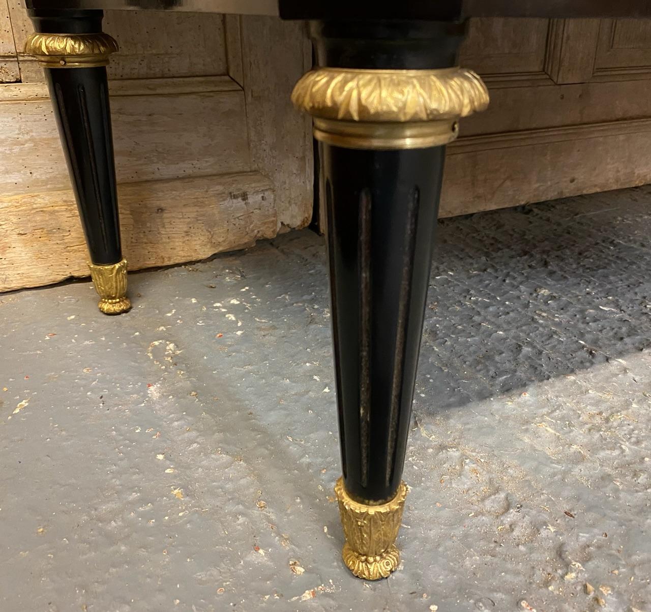 Wonderful French Ebonised Commode Chest of Drawers 10