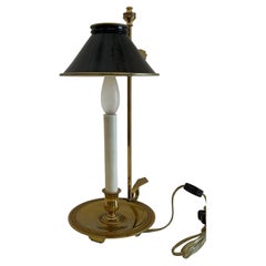 Meravigliosa lampada a candela in bronzo dorato (ormolu) in stile Impero francese neoclassico