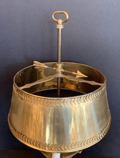 Wonderful French Empire Neoclassical Regency Bronze Patinated Bouillotte Lamp