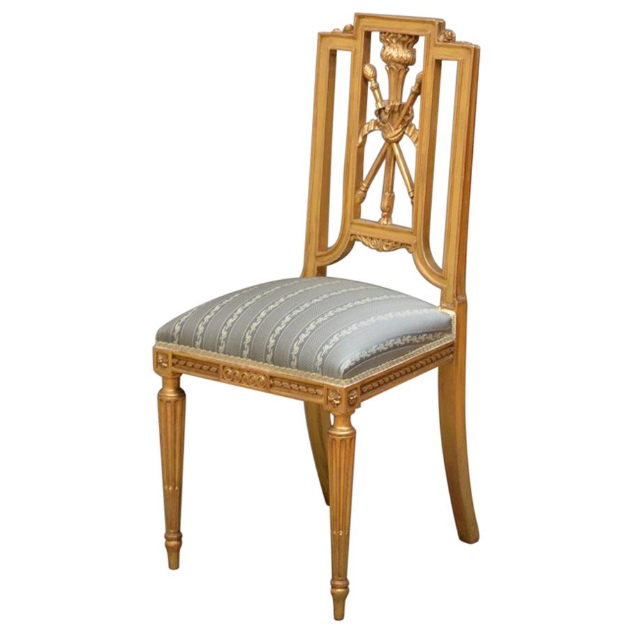 Wonderful French Gilt Chair, Side Chair
