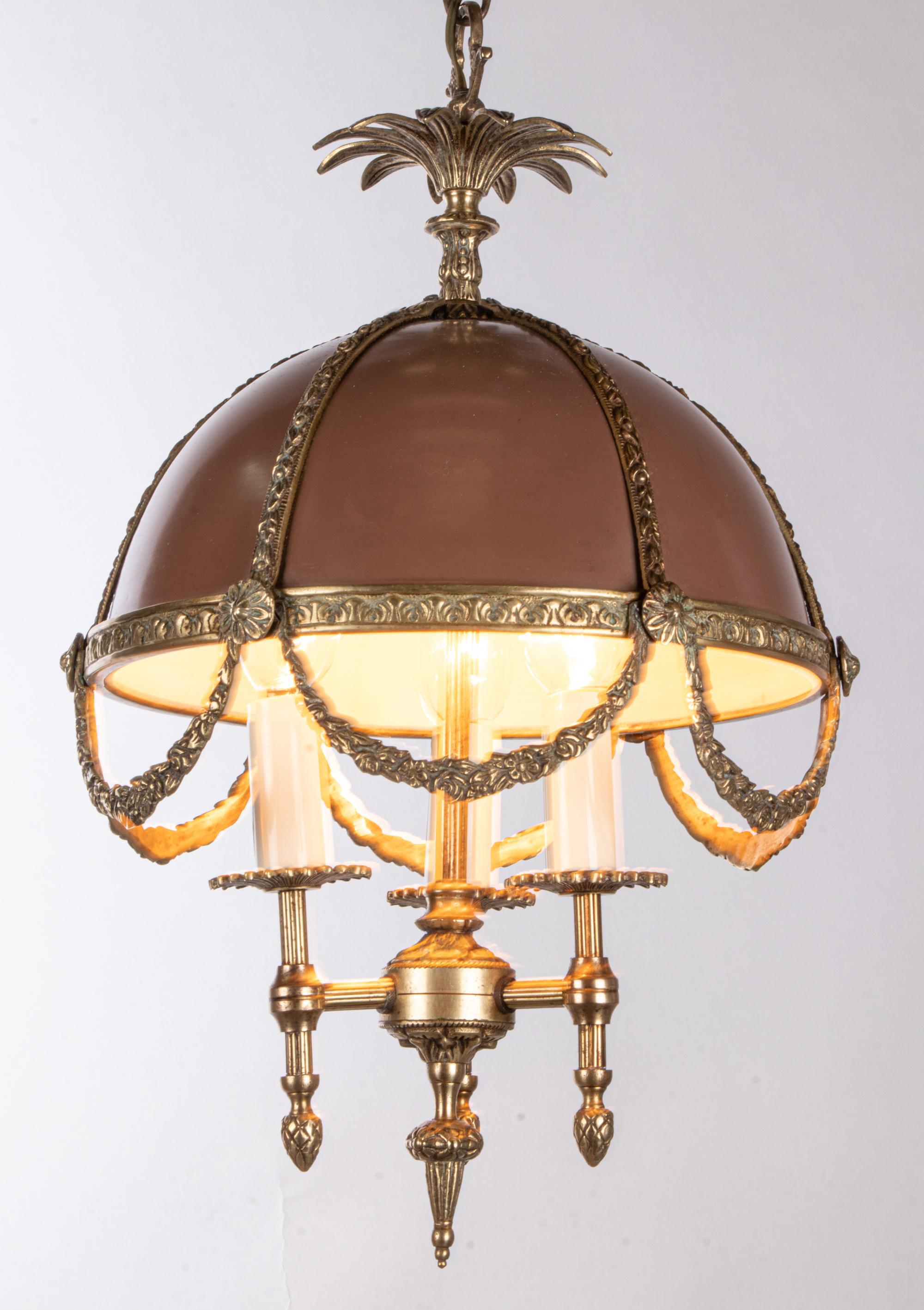 20th Century Wonderful French Louis XV Style Bouillotte Chandelier For Sale