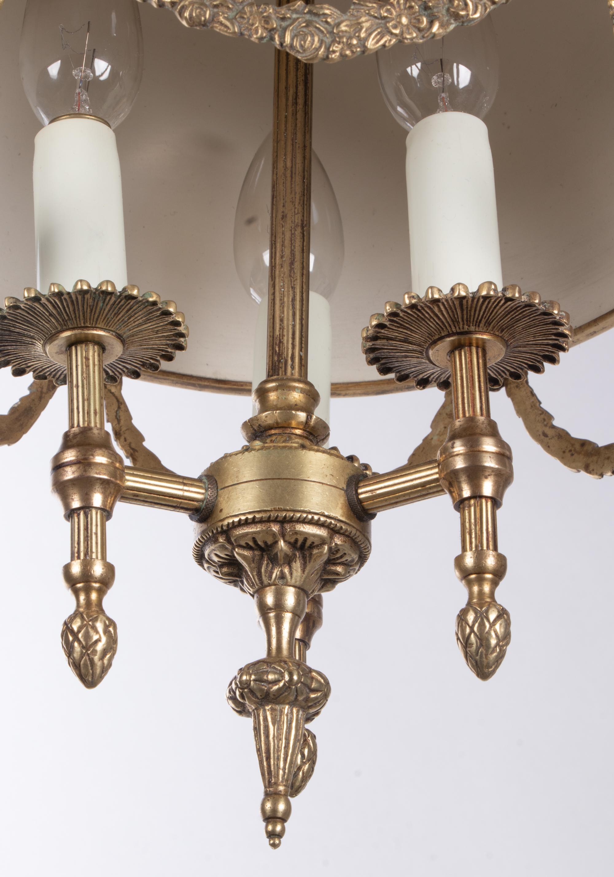 Metal Wonderful French Louis XV Style Bouillotte Chandelier For Sale