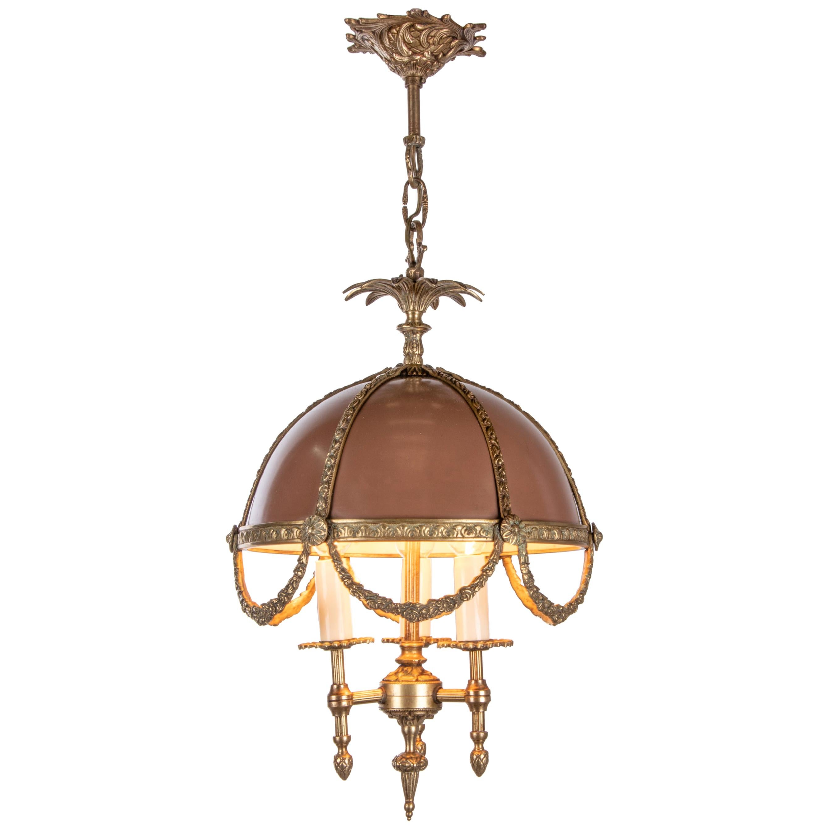 Wonderful French Louis XV Style Bouillotte Chandelier For Sale