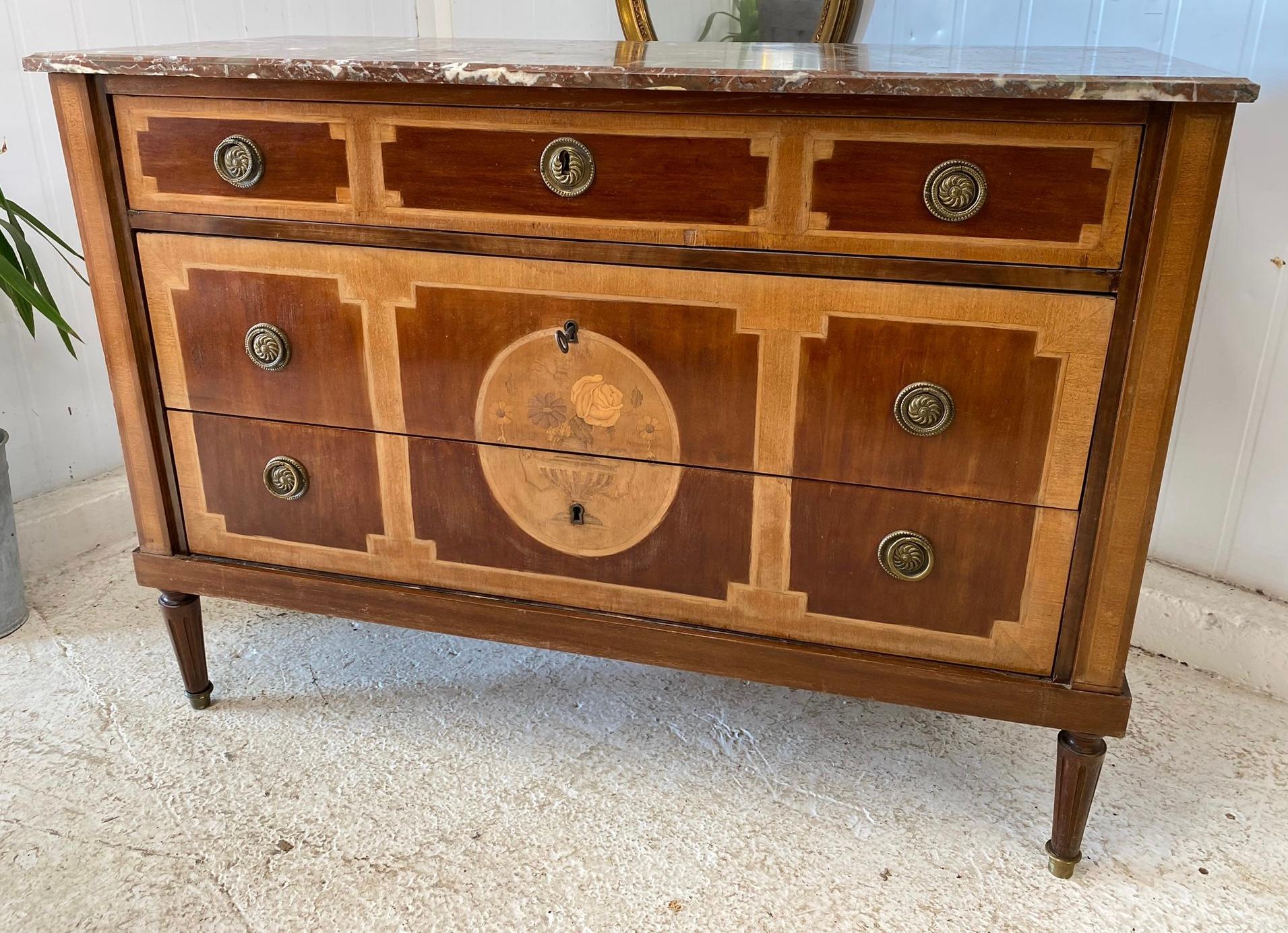 20th Century Wonderful French Louis XVI Commode Chest of Drawers