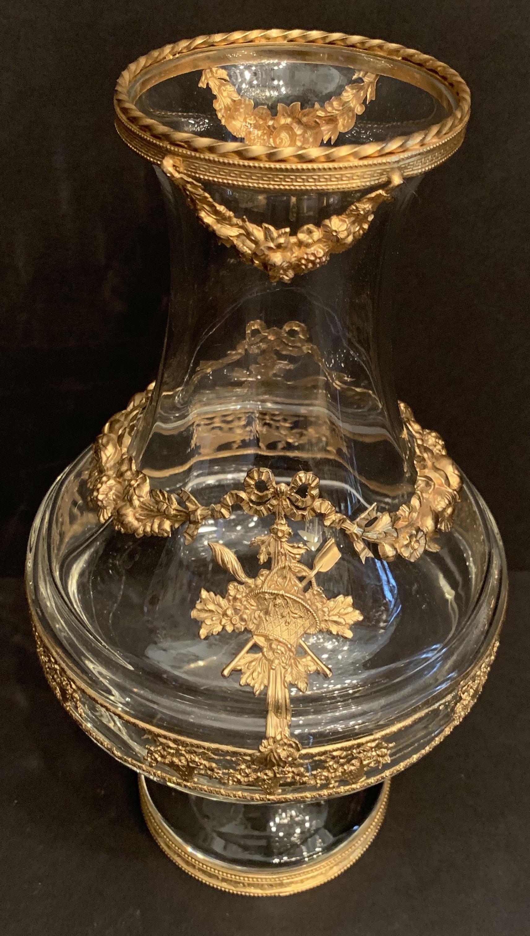 crystal pedestal vase