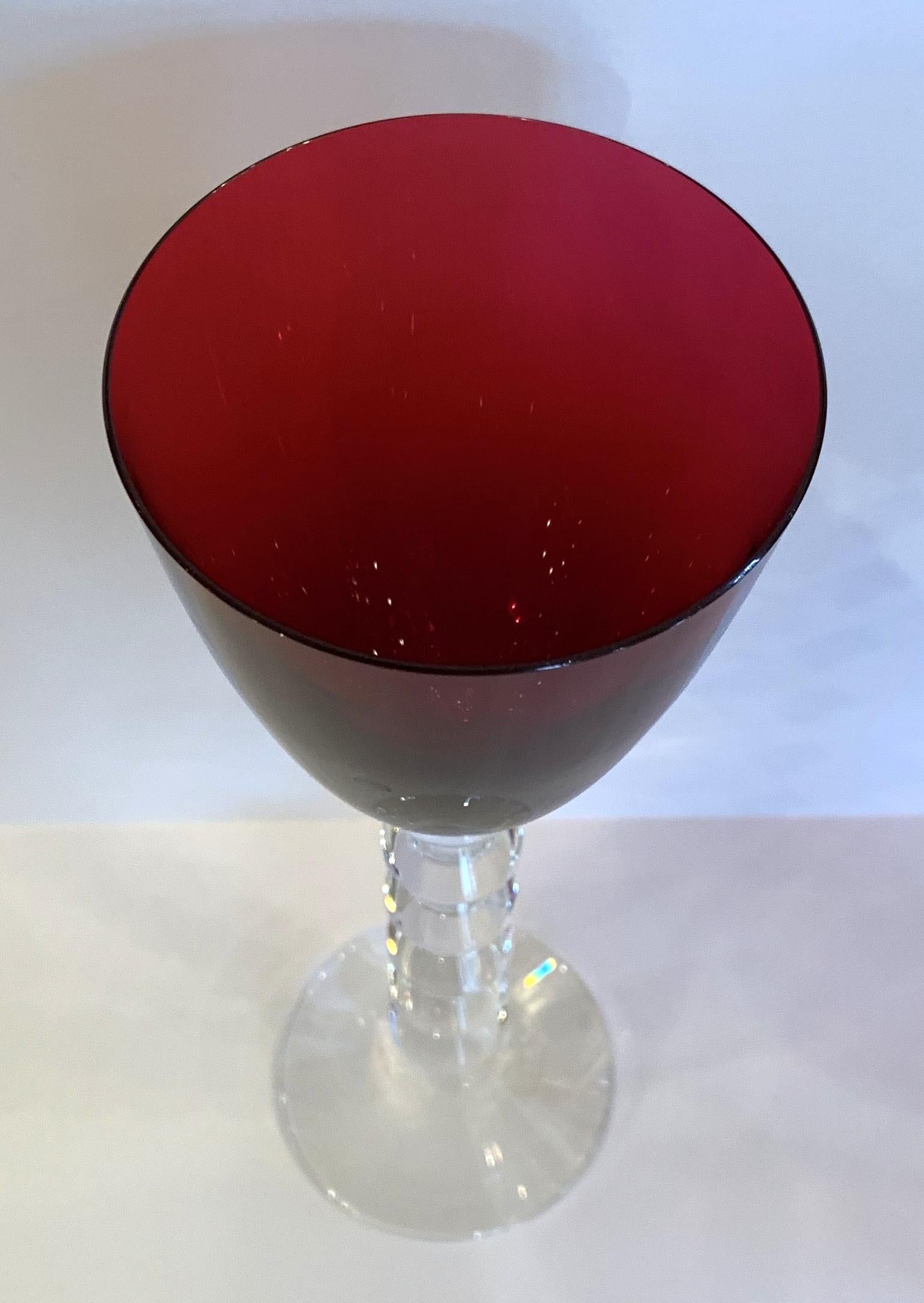 baccarat red crystal