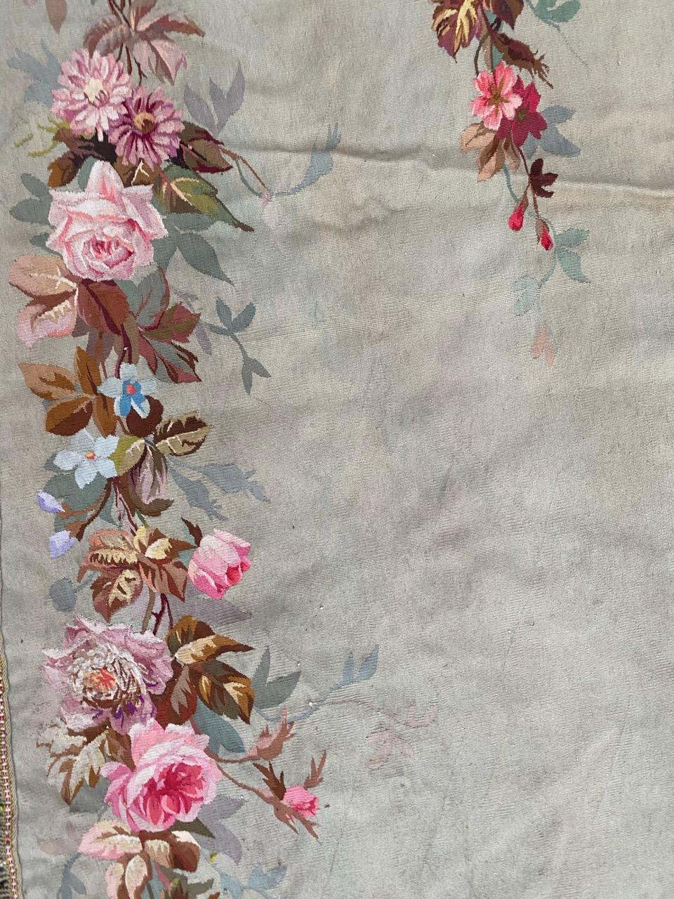 Bobyrug's Wonderful French Valance Aubusson Tapestry (Tapisserie d'Aubusson) en vente 5