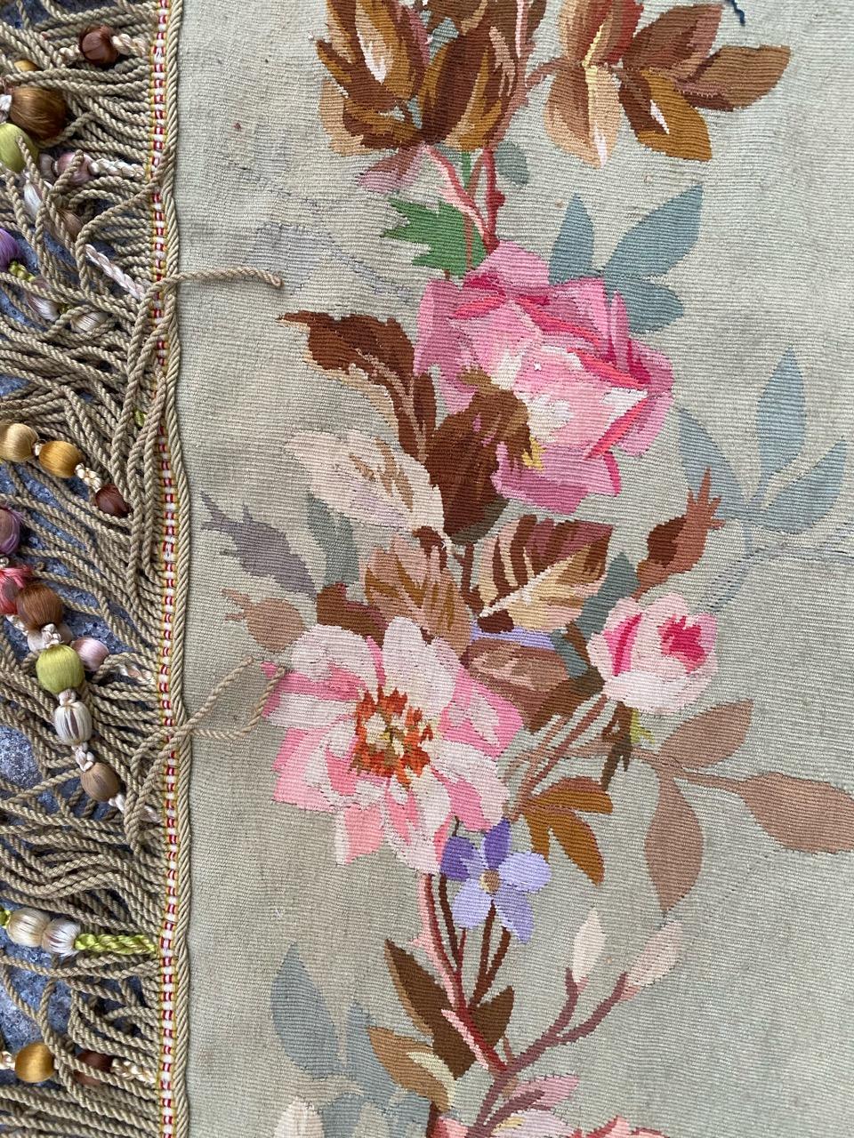 Bobyrug's Wonderful French Valance Aubusson Tapestry (Tapisserie d'Aubusson) en vente 6