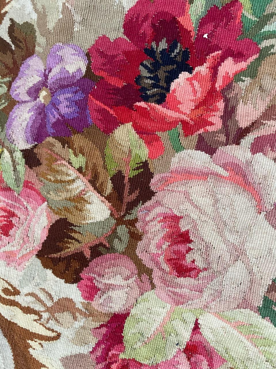 Bobyrug's Wonderful French Valance Aubusson Tapestry (Tapisserie d'Aubusson) en vente 11