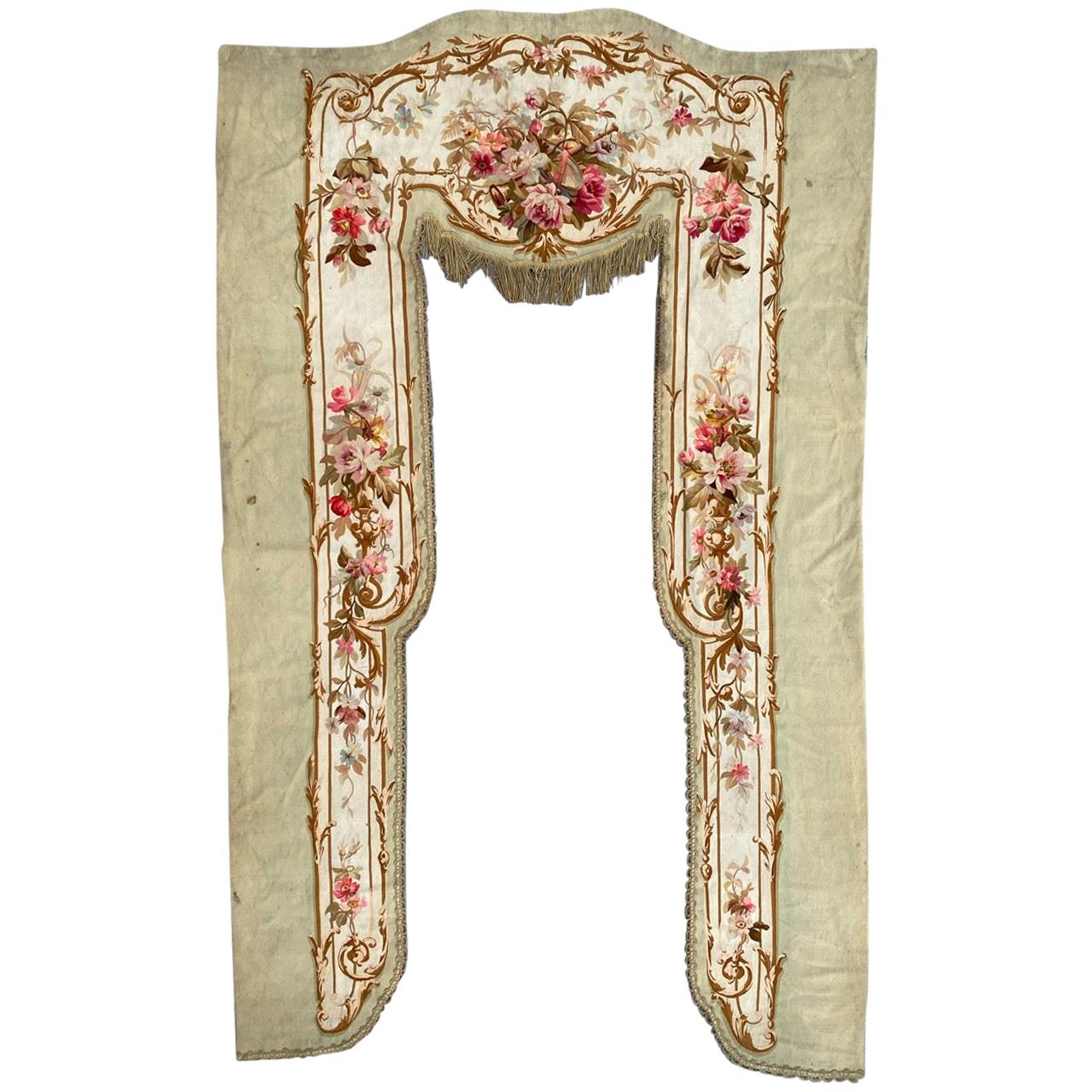 Wonderful French Valance Aubusson Tapestry