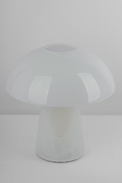 Wonderful Glass Mushroom Table Lamp by Limburg, Germany, 1970s