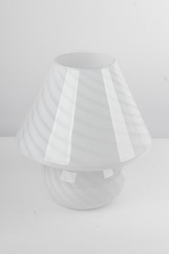 Wonderful Glass Mushroom Table Lamps by Peill & Putzler, Germany, 1970s