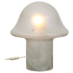 Meravigliose lampade da tavolo a fungo in vetro di Peill & Putzler, Germania, anni '70