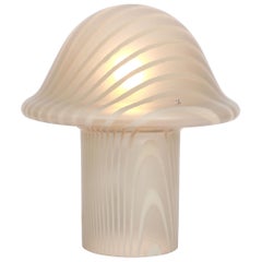 1 de 2 Merveilleuses lampes de table champignon en verre par Peill & Putzler:: Allemagne:: 1970