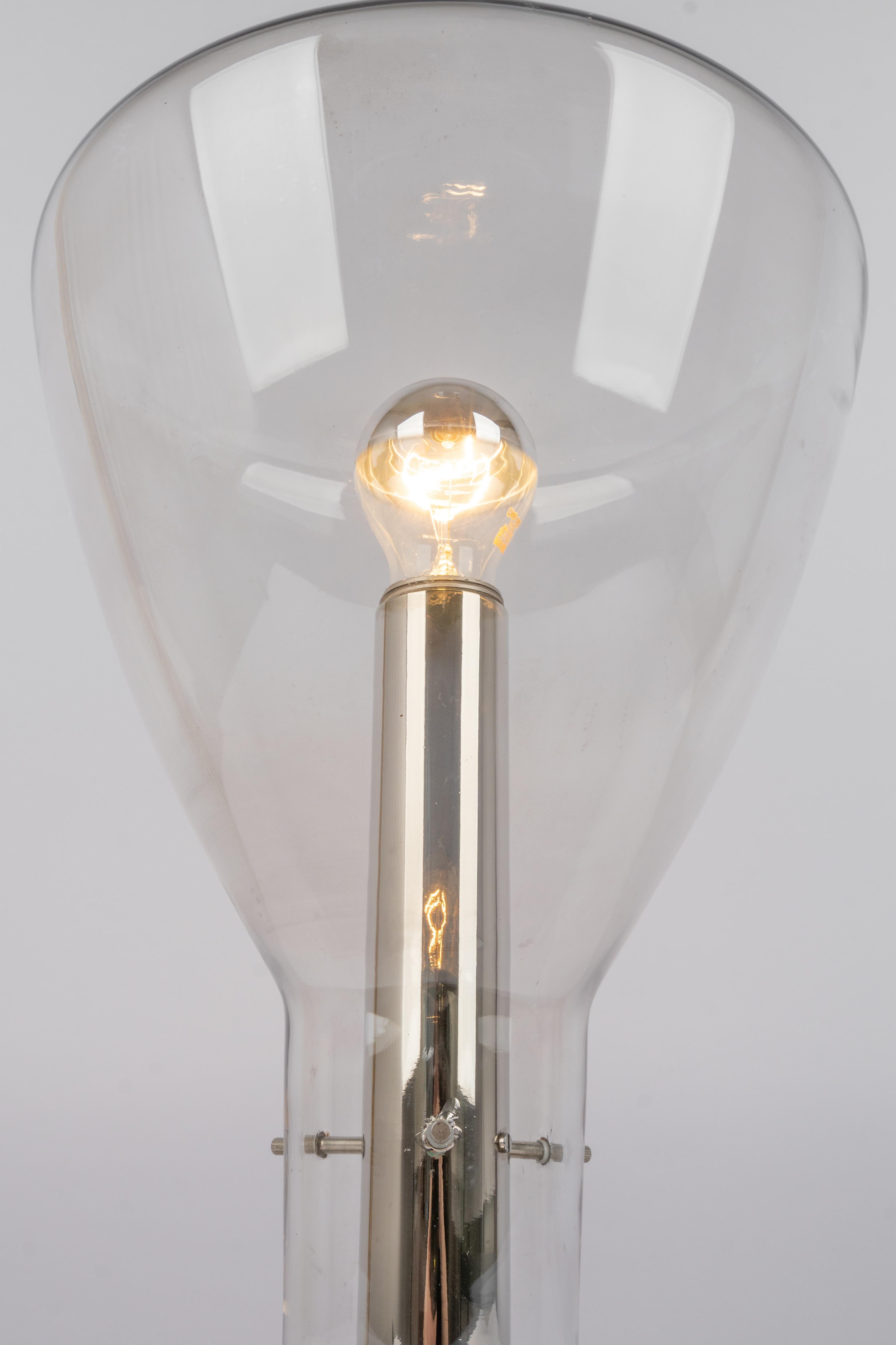 Wonderful Glass Table Lamp designed by Temde, Switzerland, 1970s For Sale 4