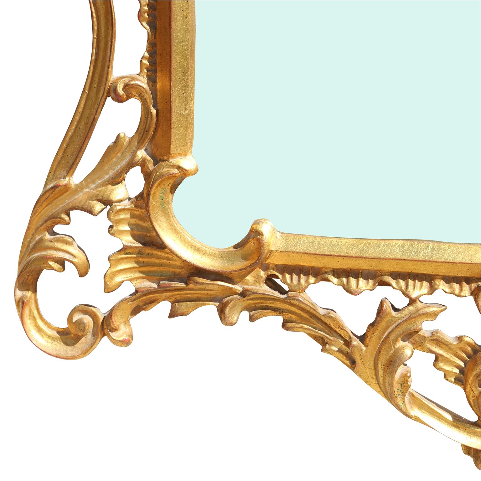 Wonderful Gold Louis Style French Ornate Mirror In Good Condition In Houston, TX