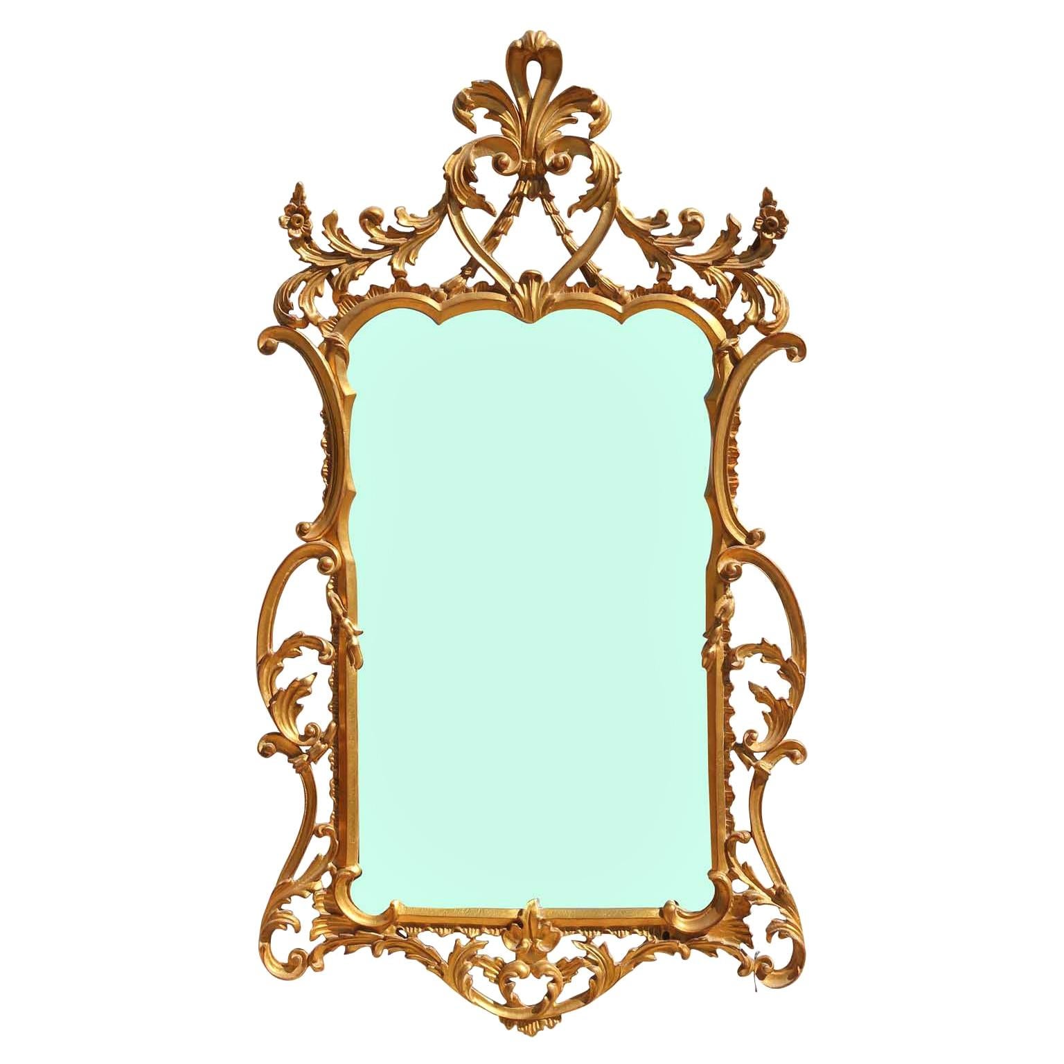 Wonderful Gold Louis Style French Ornate Mirror