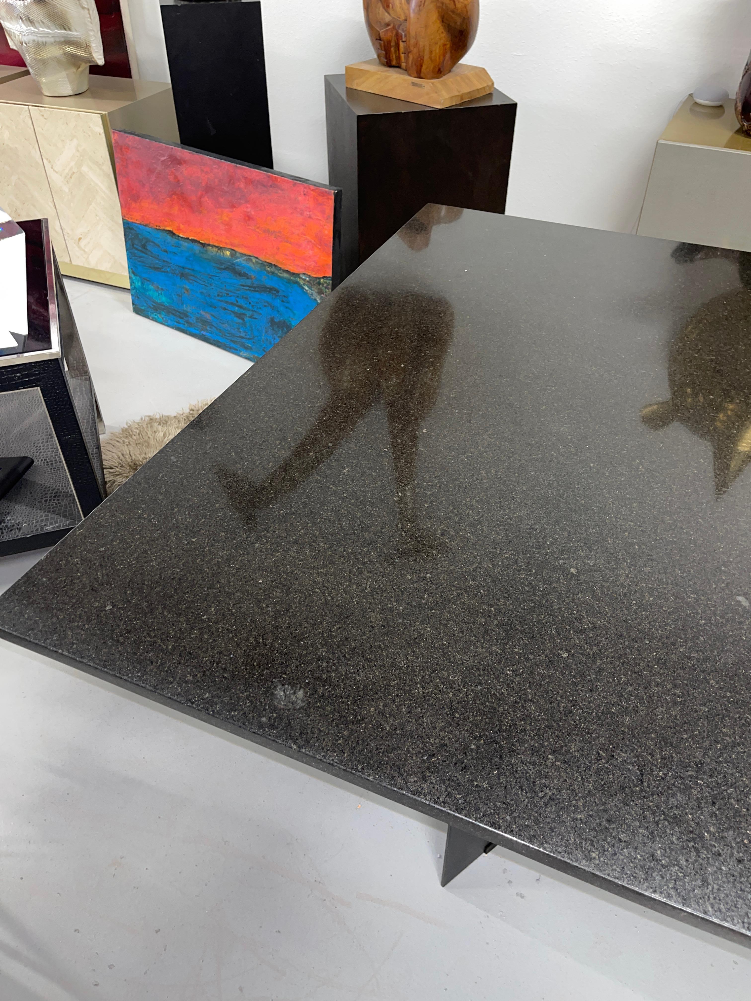 Wonderful Granite and Steel Dining Table 3