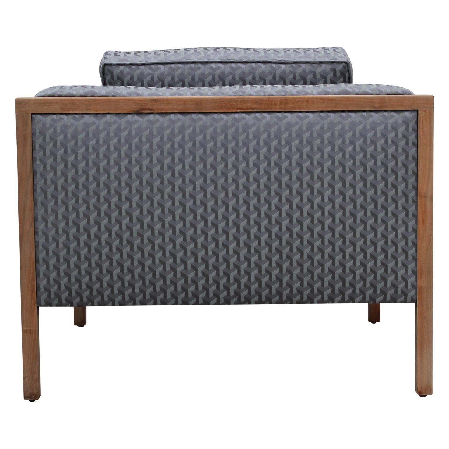 20th Century Wonderful Grey Modern Geometric Modern Club / Lounge Chairs by Stow Davis