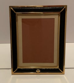Wonderful Gucci Brass Snake Skin Picture Frame Made in Italy Wood Back