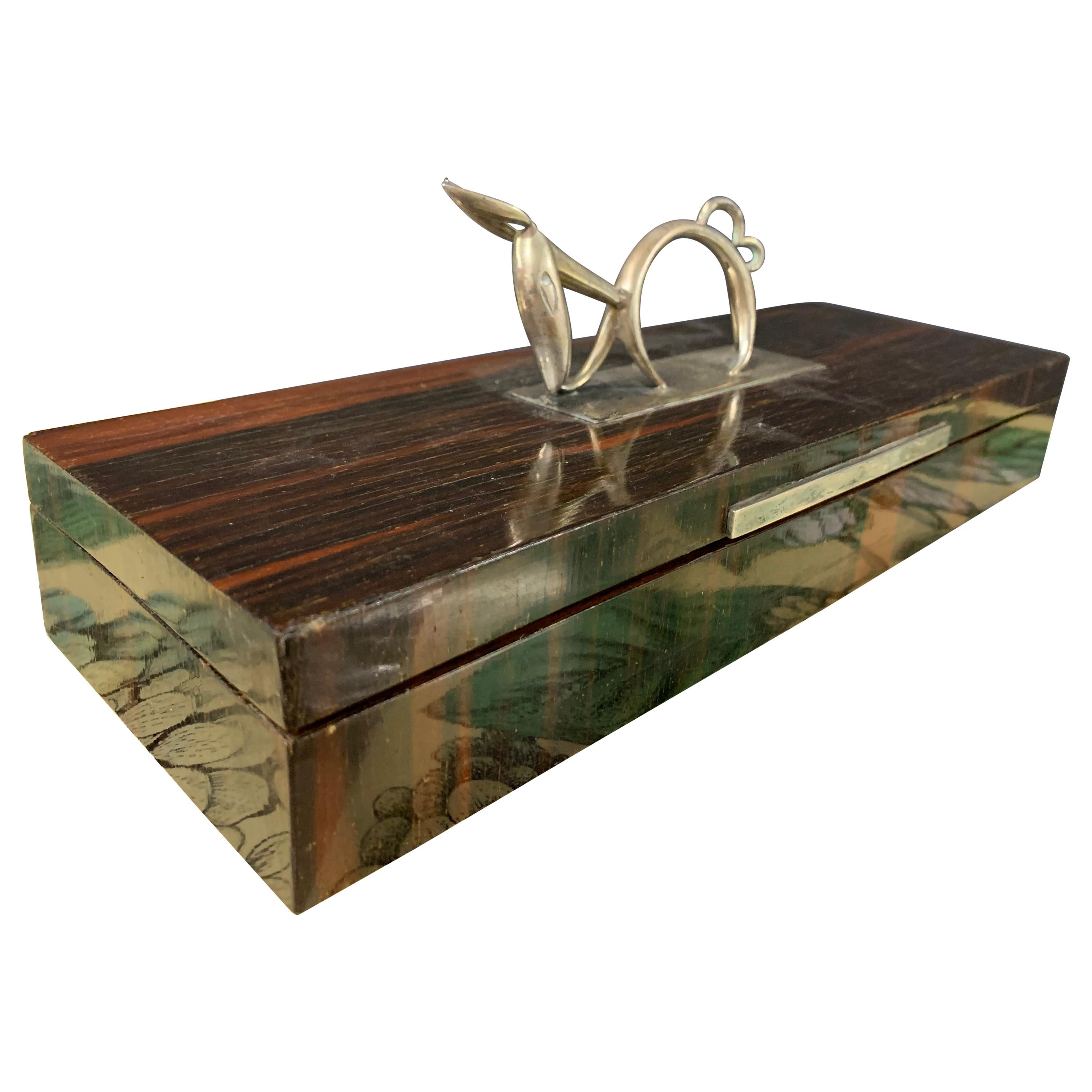 Maravillosa caja de burro de plata Hagenauer