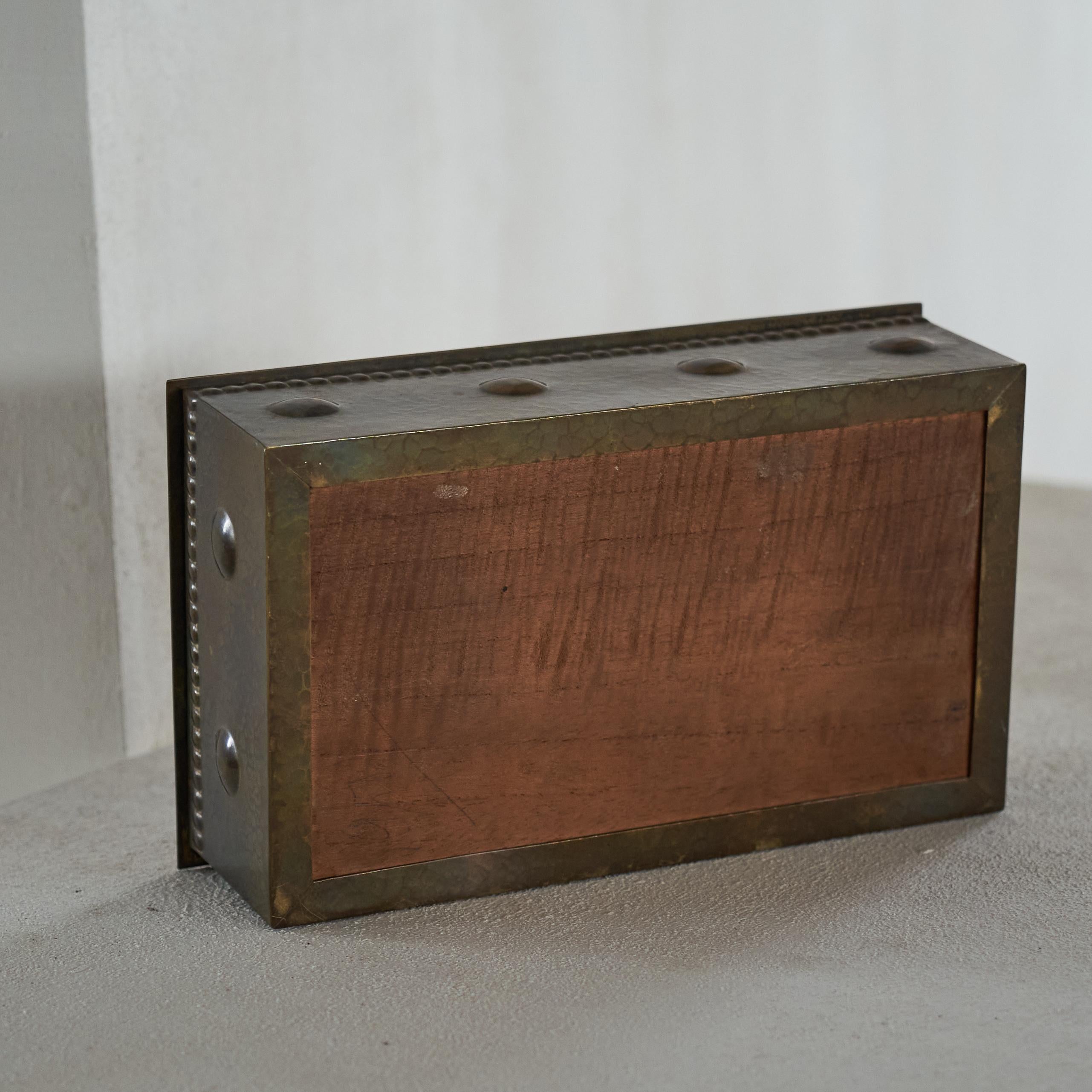 Wonderful Hand Hammered Art Deco Box 1930s 2