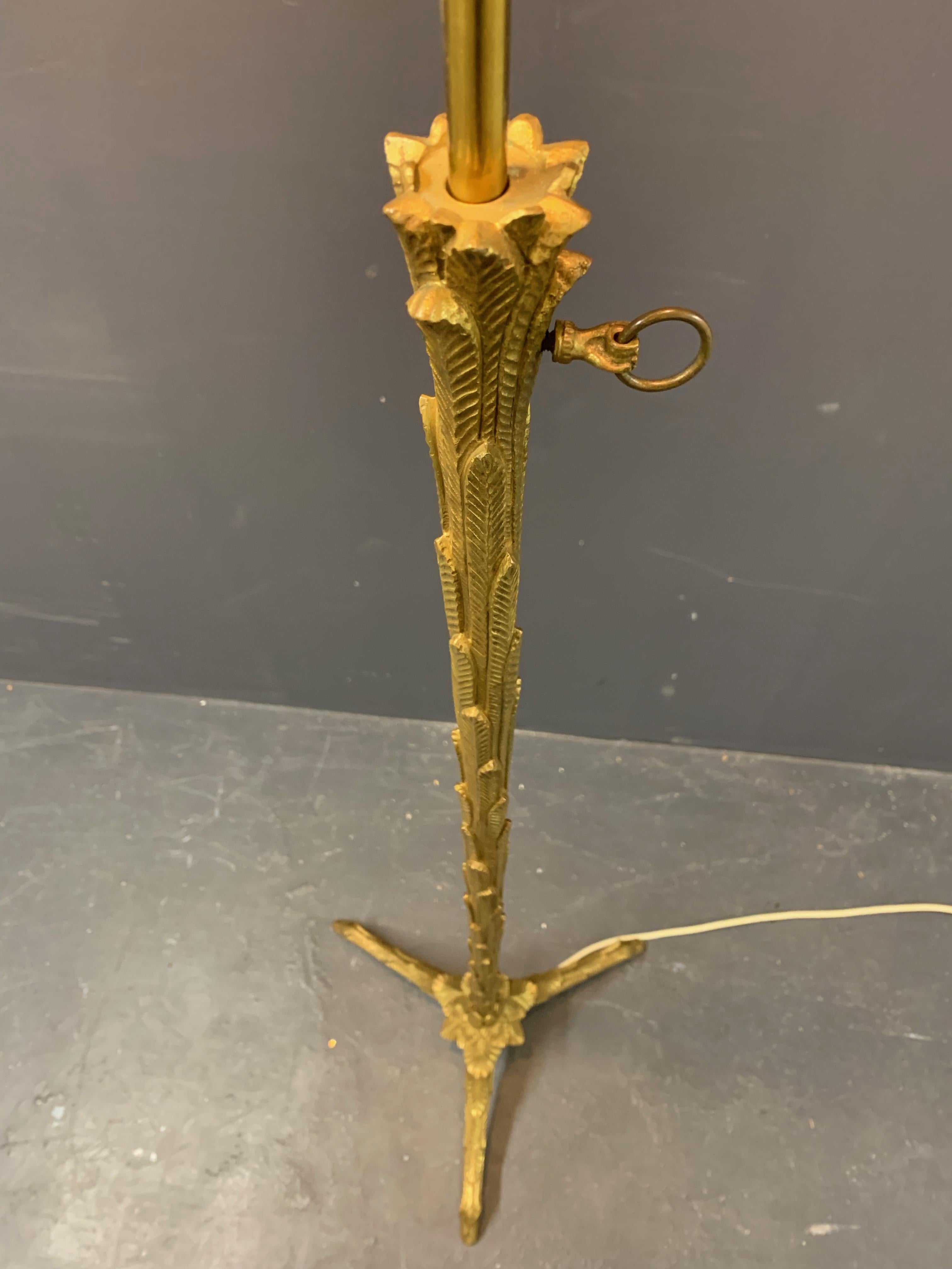 Meravigliosa lampada da terra alta e regolabile Maison Baguès in bronzo in vendita 12