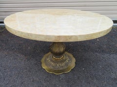 Wonderful Hollywood Regency Capiz Shell Center Table