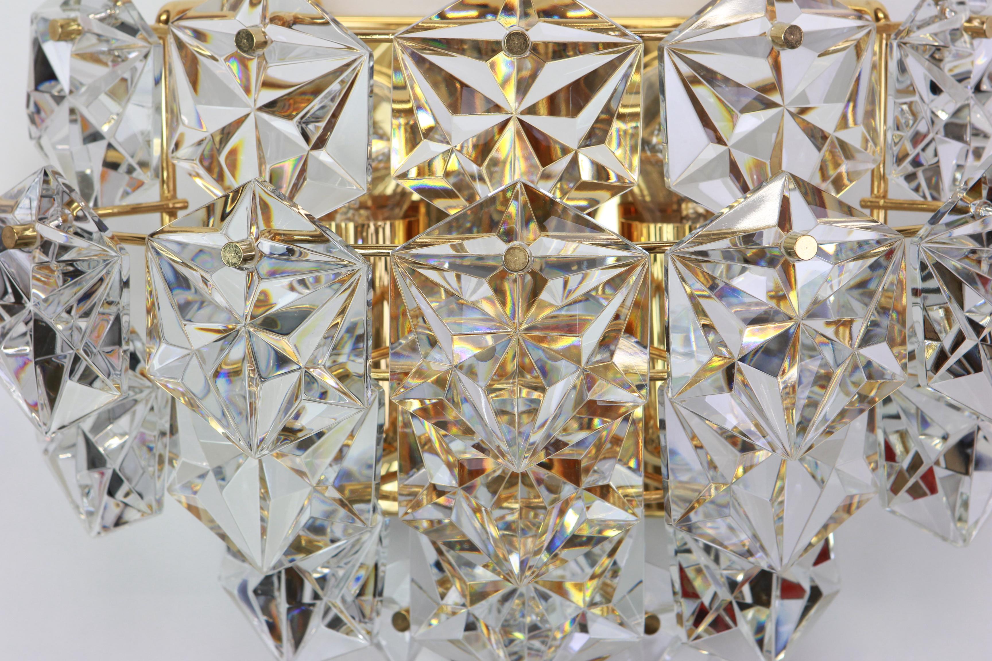 Wonderful Huge Crystal Sconce by Kinkeldey, Germany, 1970s 1