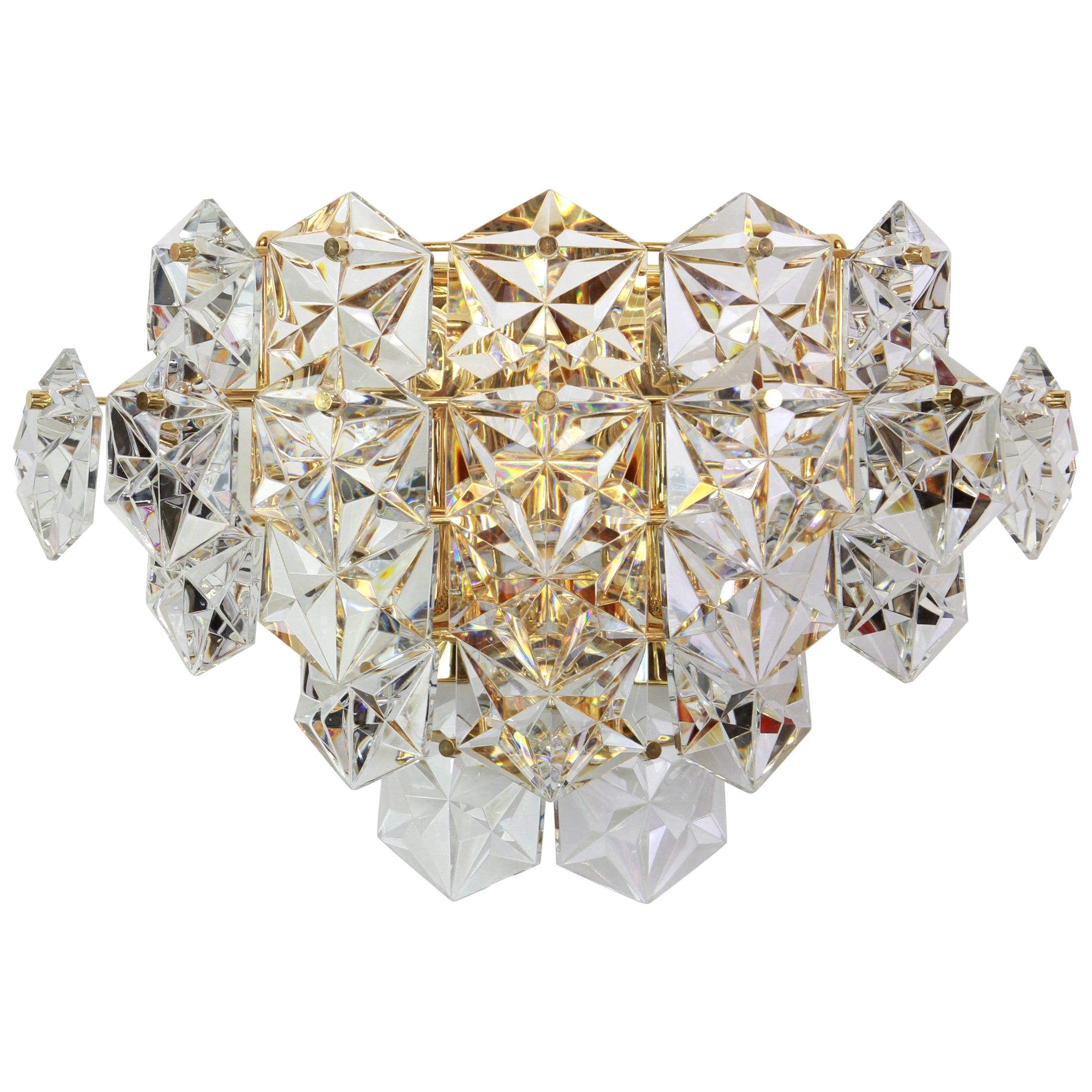 Wunderschöner riesiger Kristallleuchter von Kinkeldey, Deutschland, 1970er Jahre im Angebot