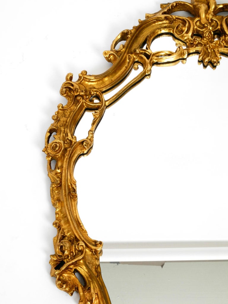 Wonderful Huge Italian Antique Wall Mirror from the 1950s at 1stDibs