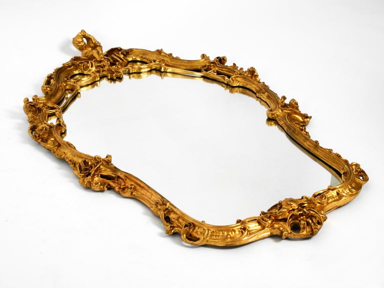 Wonderful Huge Italian Antique Wall Mirror from the 1950s at 1stDibs