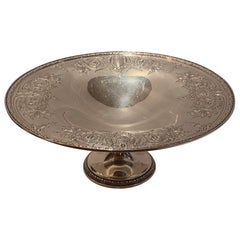 Antique Wonderful International Sterling Silver Round Regency Centerpiece Bowl on Stand