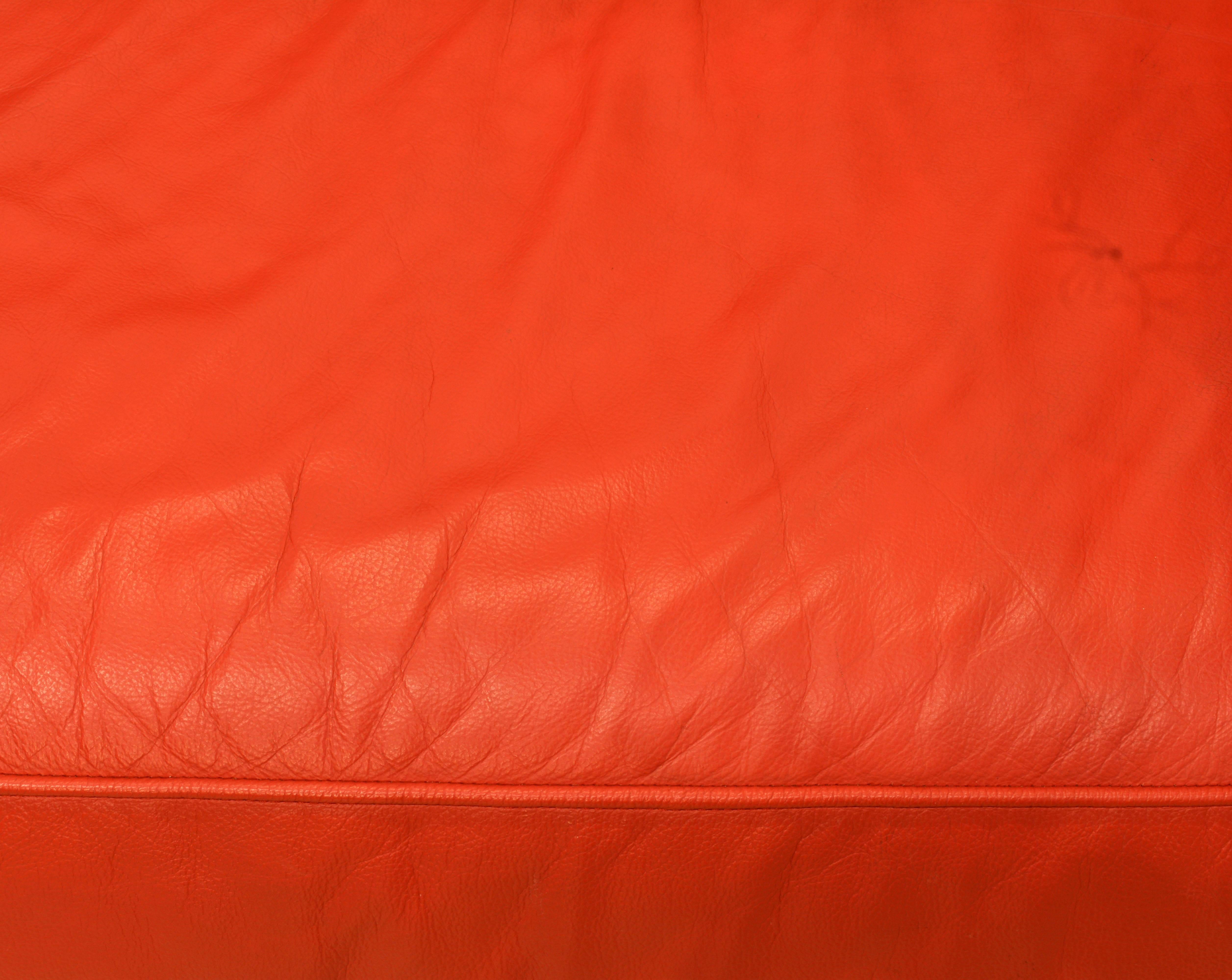 Wonderful Italian Red Leather Chesterfield Sofa in the Style of ...