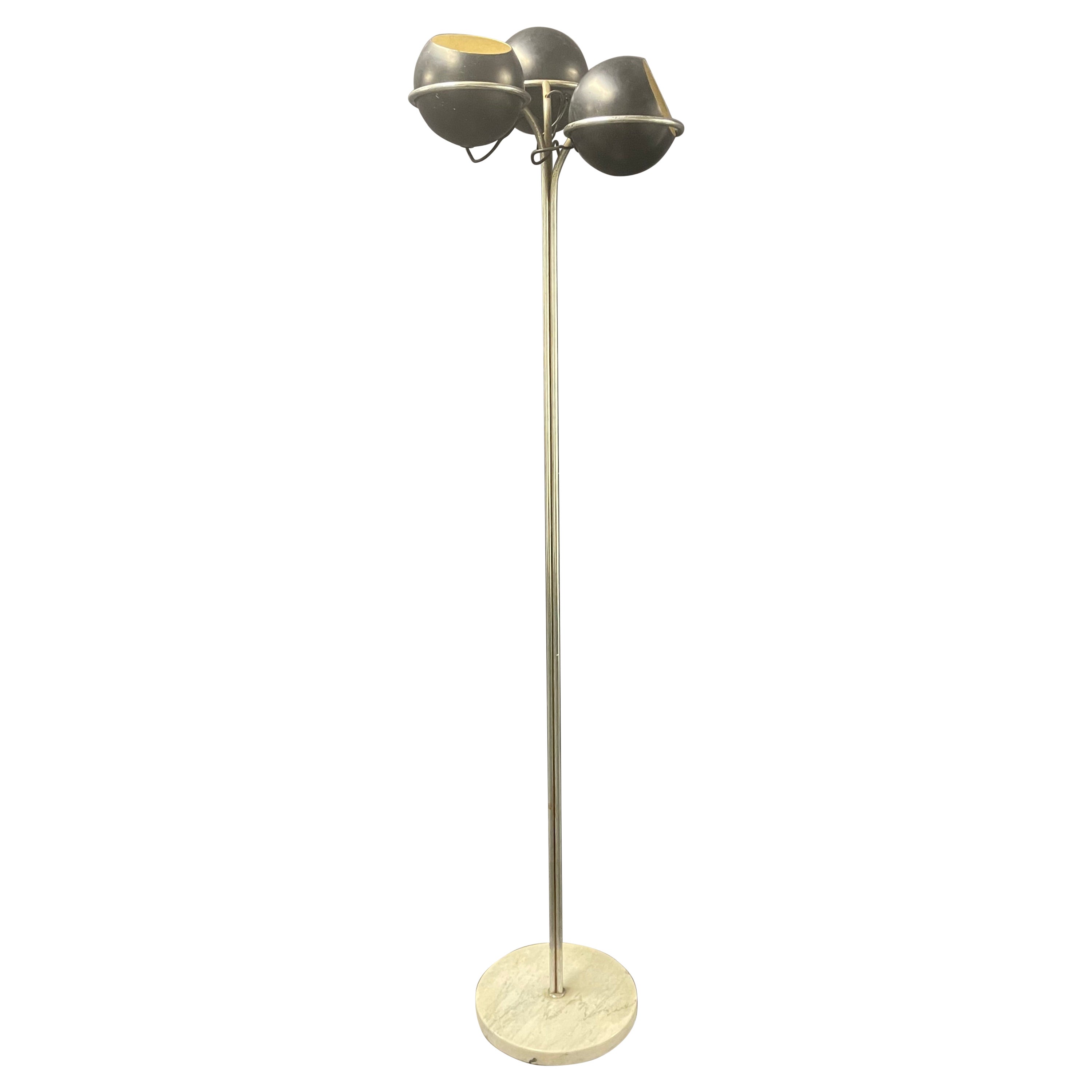 Magnifique lampadaire italien avec éléments d'Arteluce et d'Arredoluce