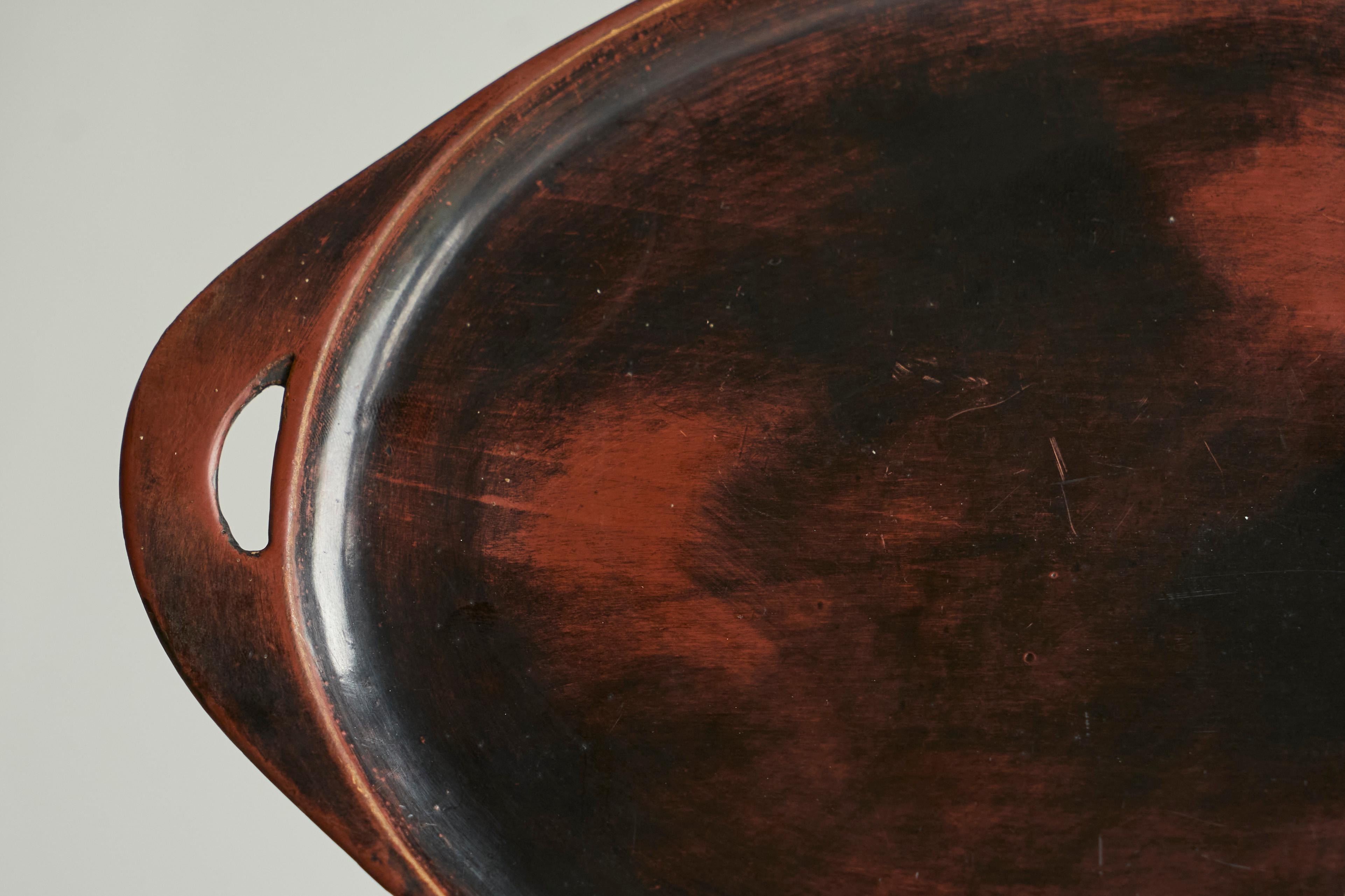 Japonisme Wonderful Japanese Tray in Wood Early 20th Century For Sale