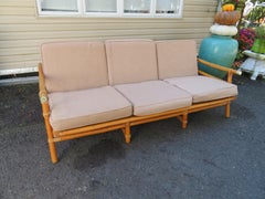 Merveilleux canapé en bambou naturel en roseau de John Wisner pour Ficks Reed Collection Far Horizons