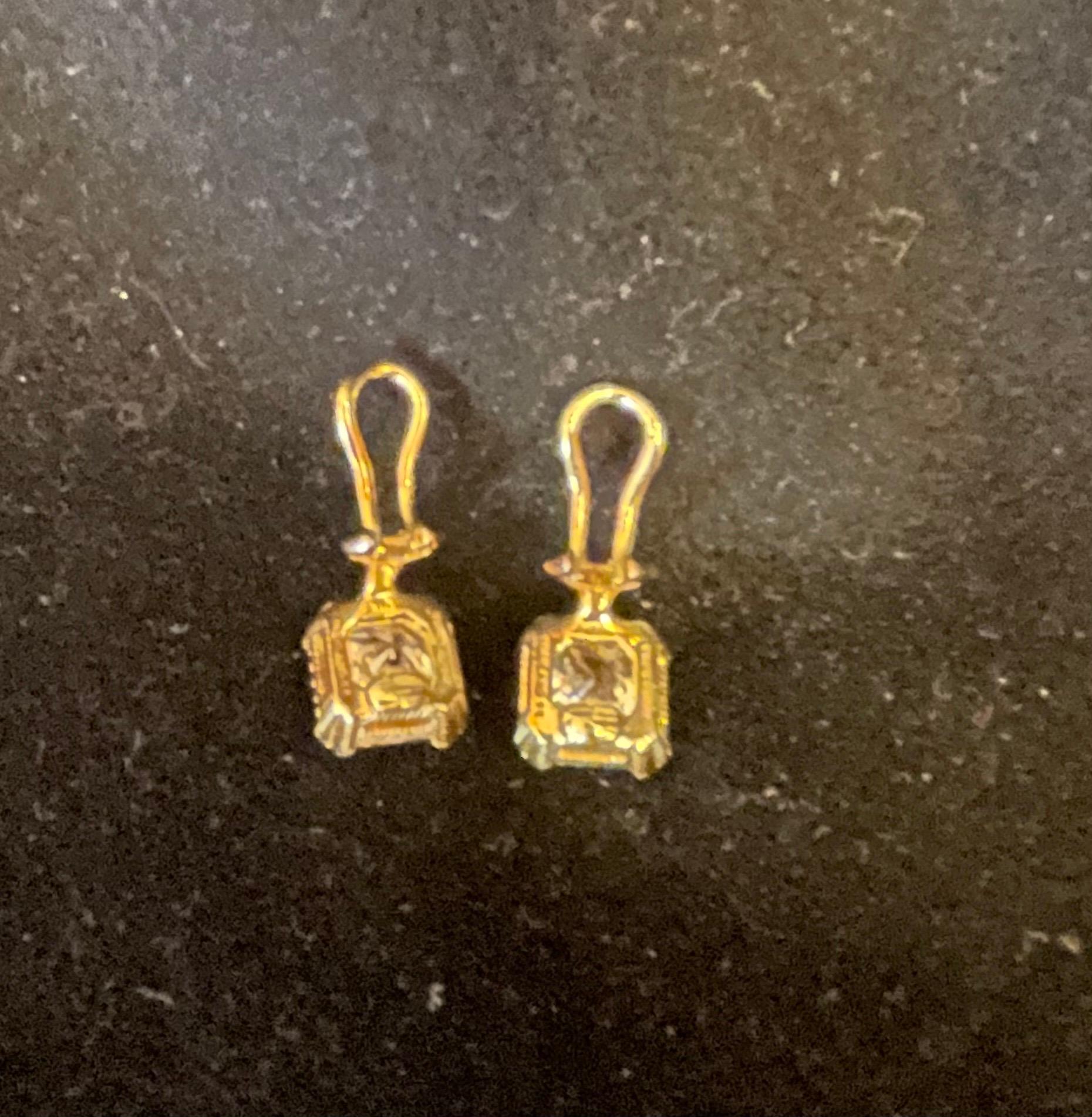 Maravilloso conjunto de pendientes y collar de circonitas de Judith Ripka en oro de ley vermeil en Bueno estado para la venta en Roslyn, NY