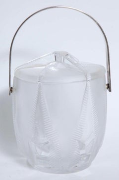 Wonderful Lalique France Starfish Ice Bucket Champagne Wine Cooler Elegant Glass