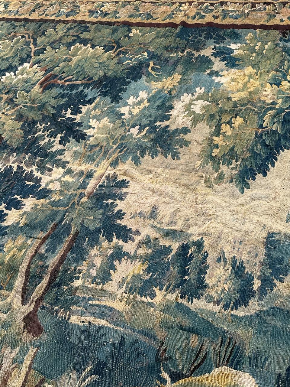 Wunderbarer großer französischer Aubusson-Wandteppich des 18. Jahrhunderts, Verdure im Angebot 8