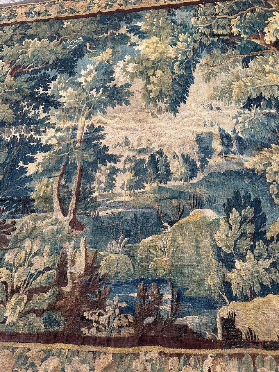 Wunderbarer großer französischer Aubusson-Wandteppich des 18. Jahrhunderts, Verdure (Französisch) im Angebot