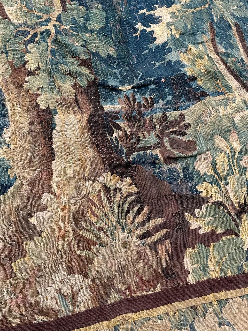 Wunderbarer großer französischer Aubusson-Wandteppich des 18. Jahrhunderts, Verdure im Angebot 1
