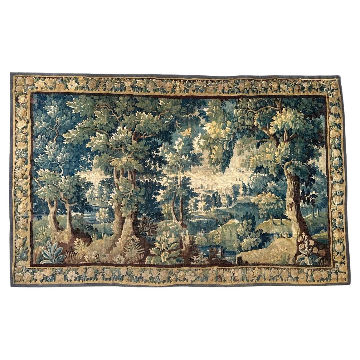 Wunderbarer großer französischer Aubusson-Wandteppich des 18. Jahrhunderts, Verdure