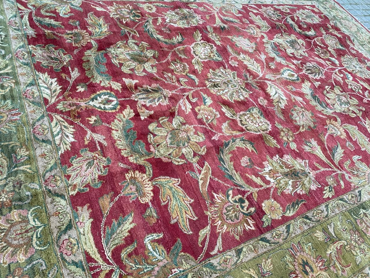 Bobyrug’s Wonderful Large Agra Carpet For Sale 6